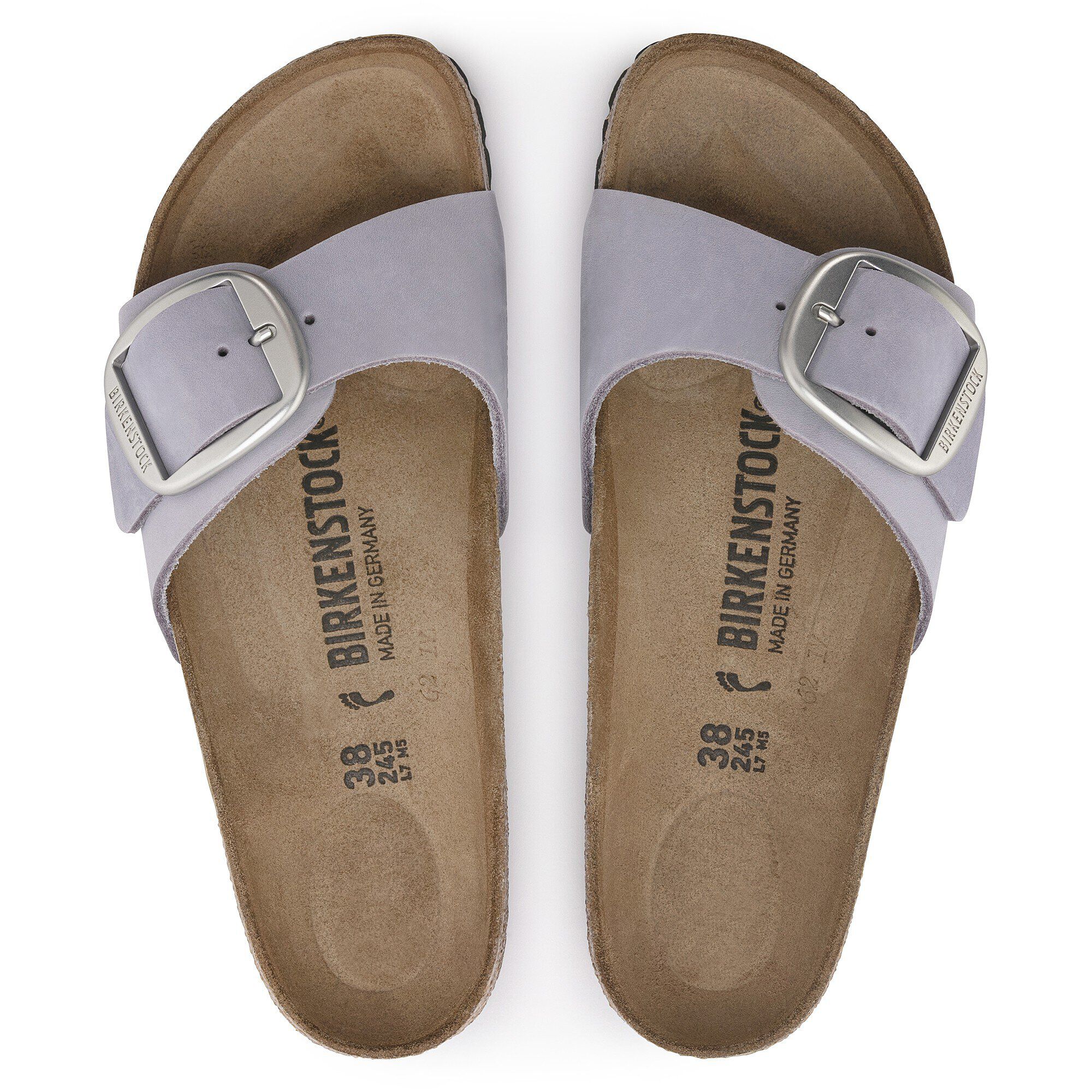 Alternative view of Madrid Big Buckle Nubuck Leather Purple Fog