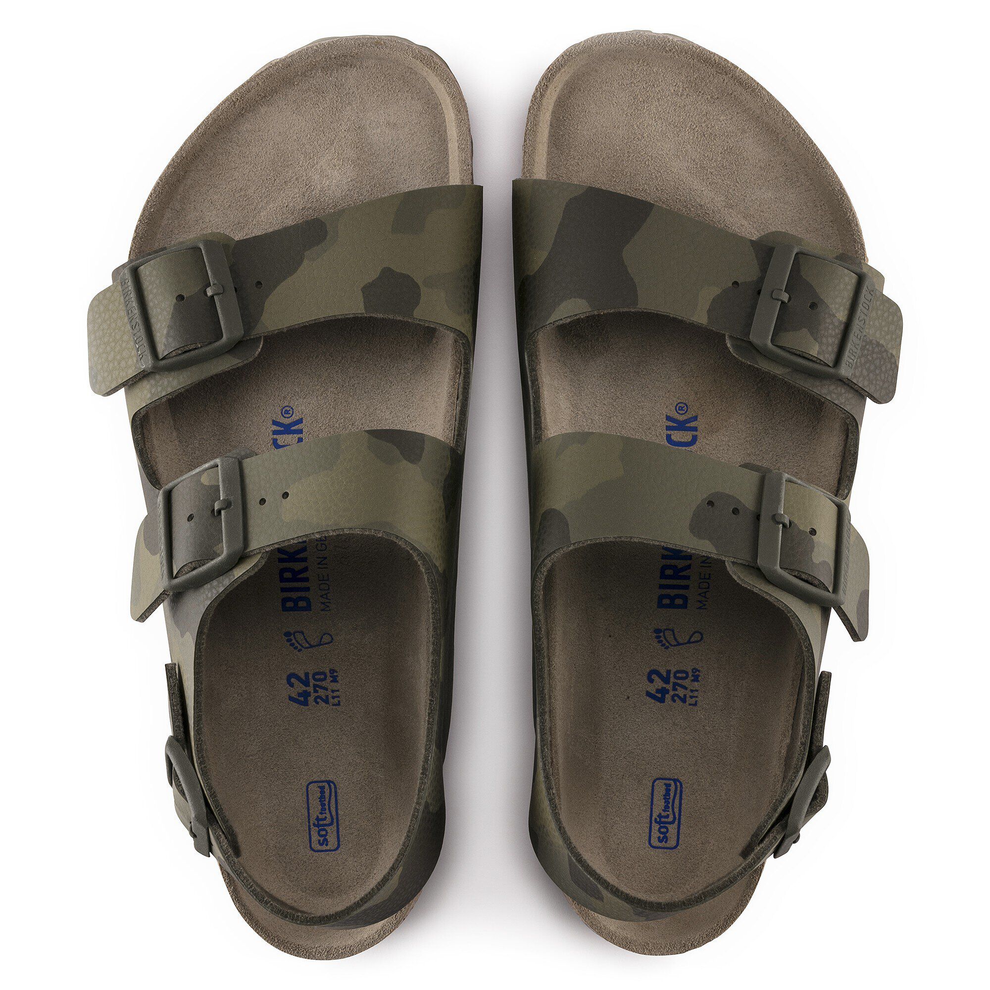 Alternative view of Milano Soft Footbed Birko-Flor Desert Soil Camo Green
