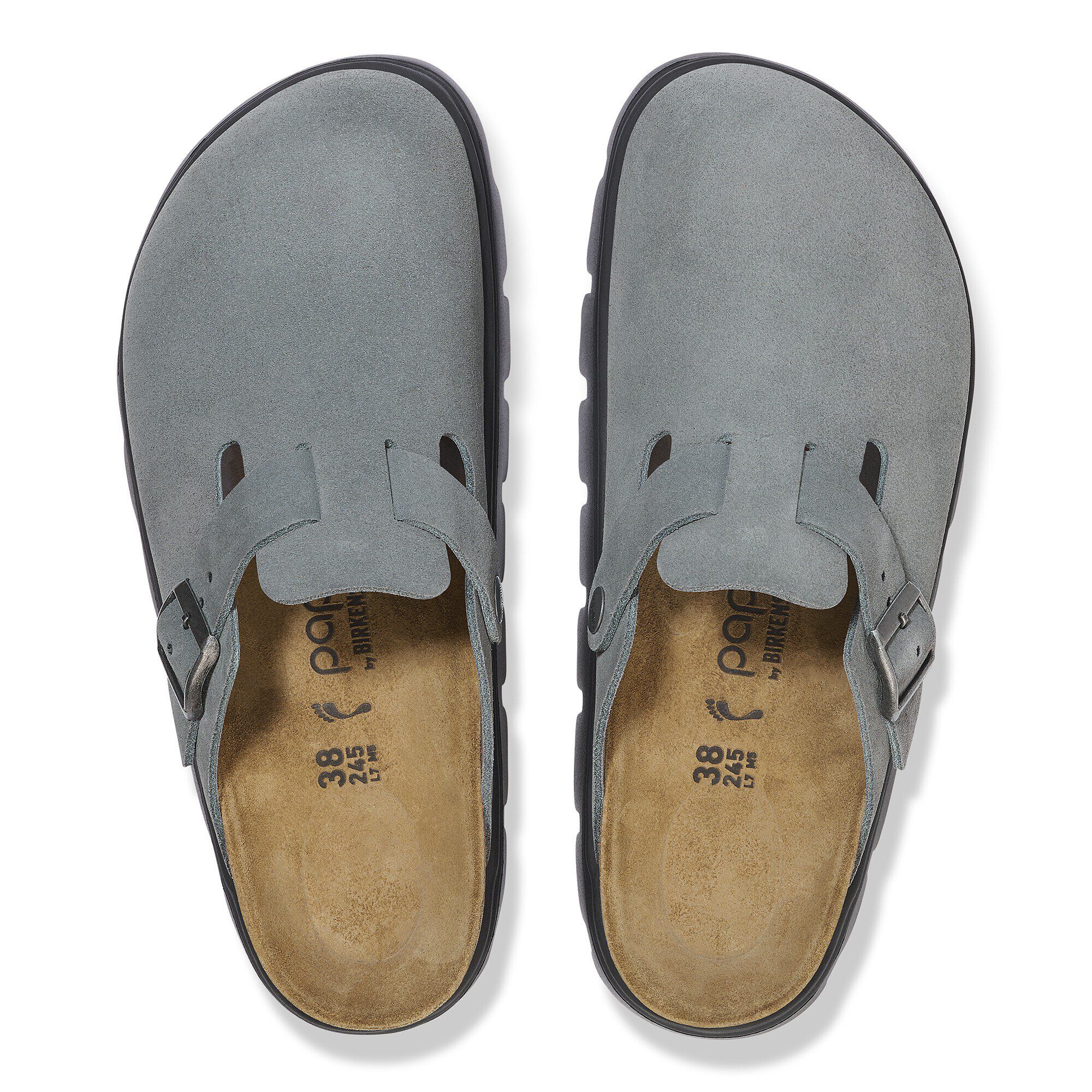 Alternative view of Boston Chunky Suede Leather Basalt Gray/ Black
