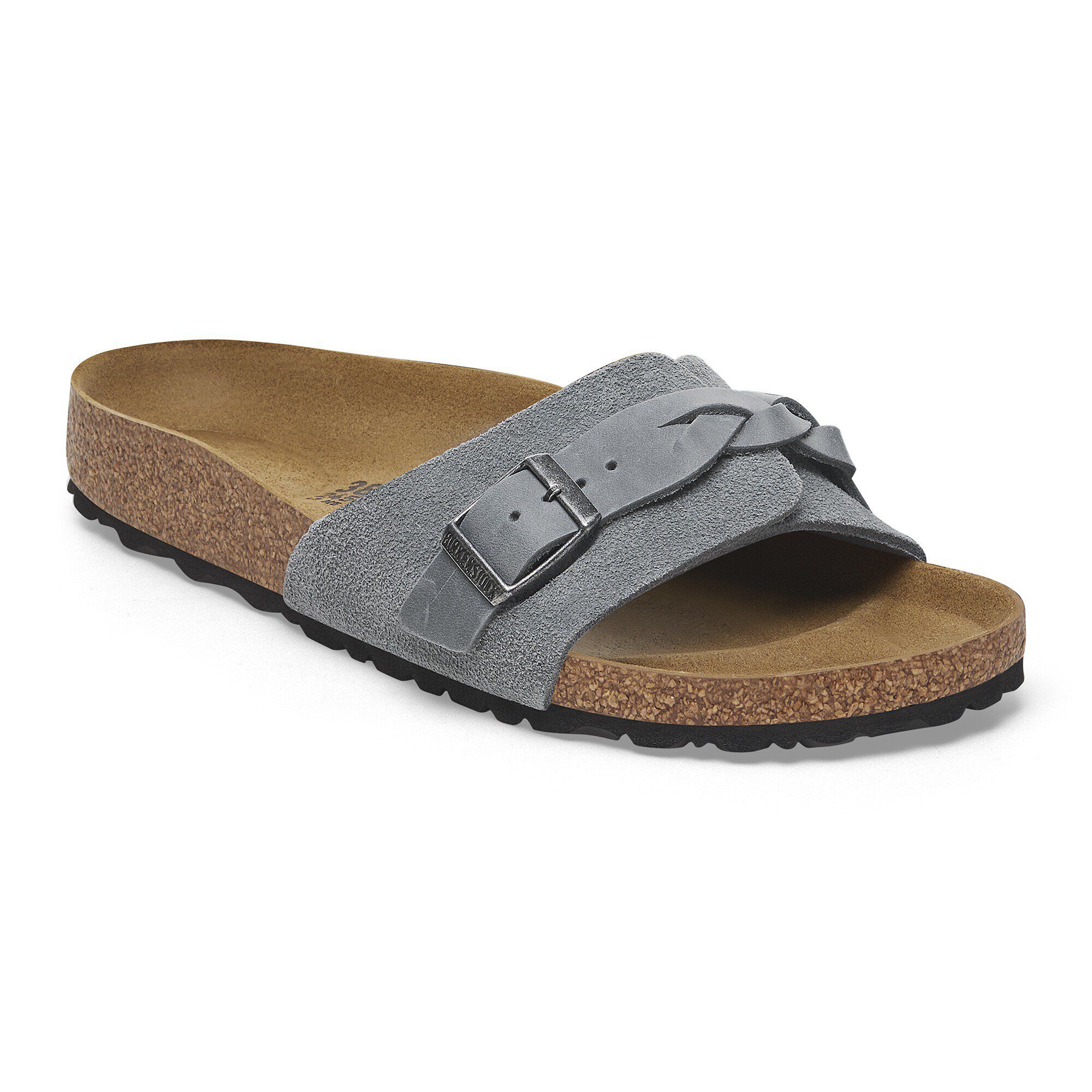 Oita Braided Suede Leather Basalt Gray