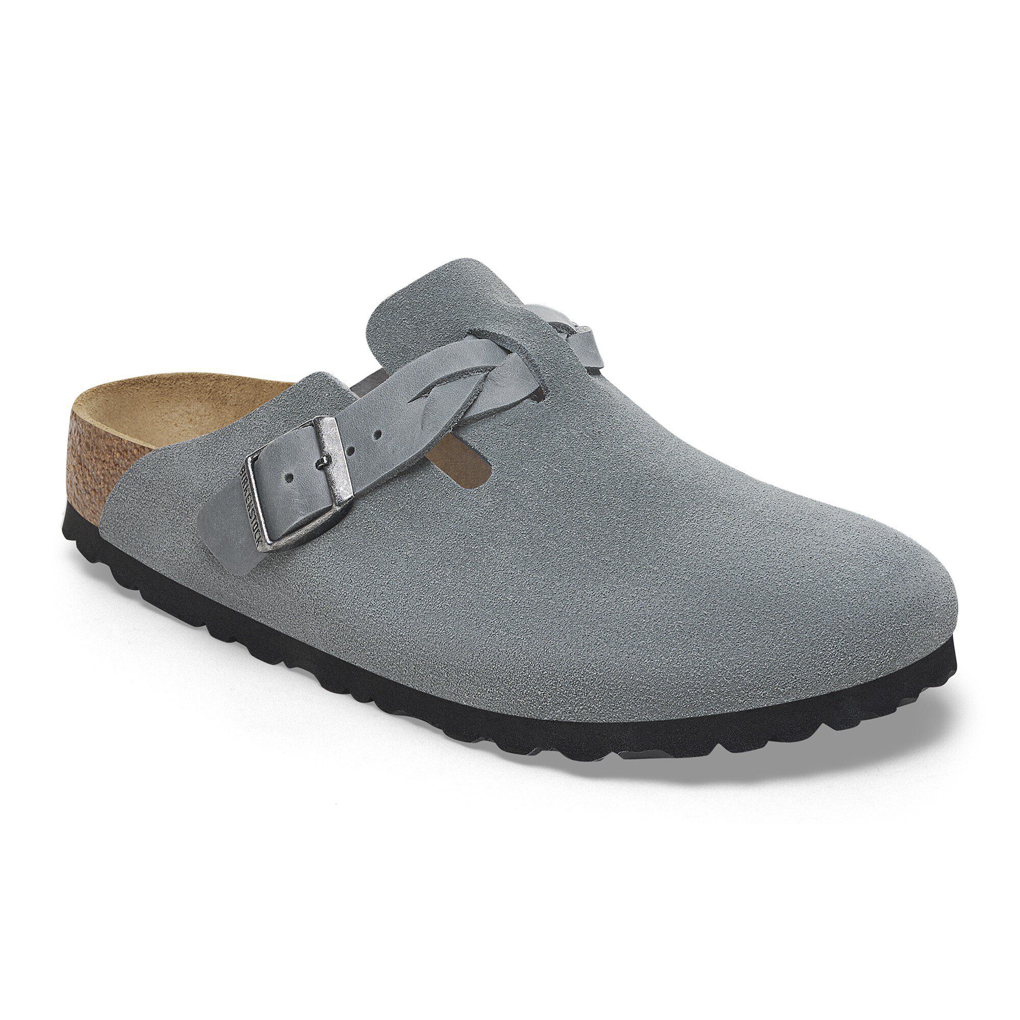 Boston Braided Suede Leather Basalt Gray