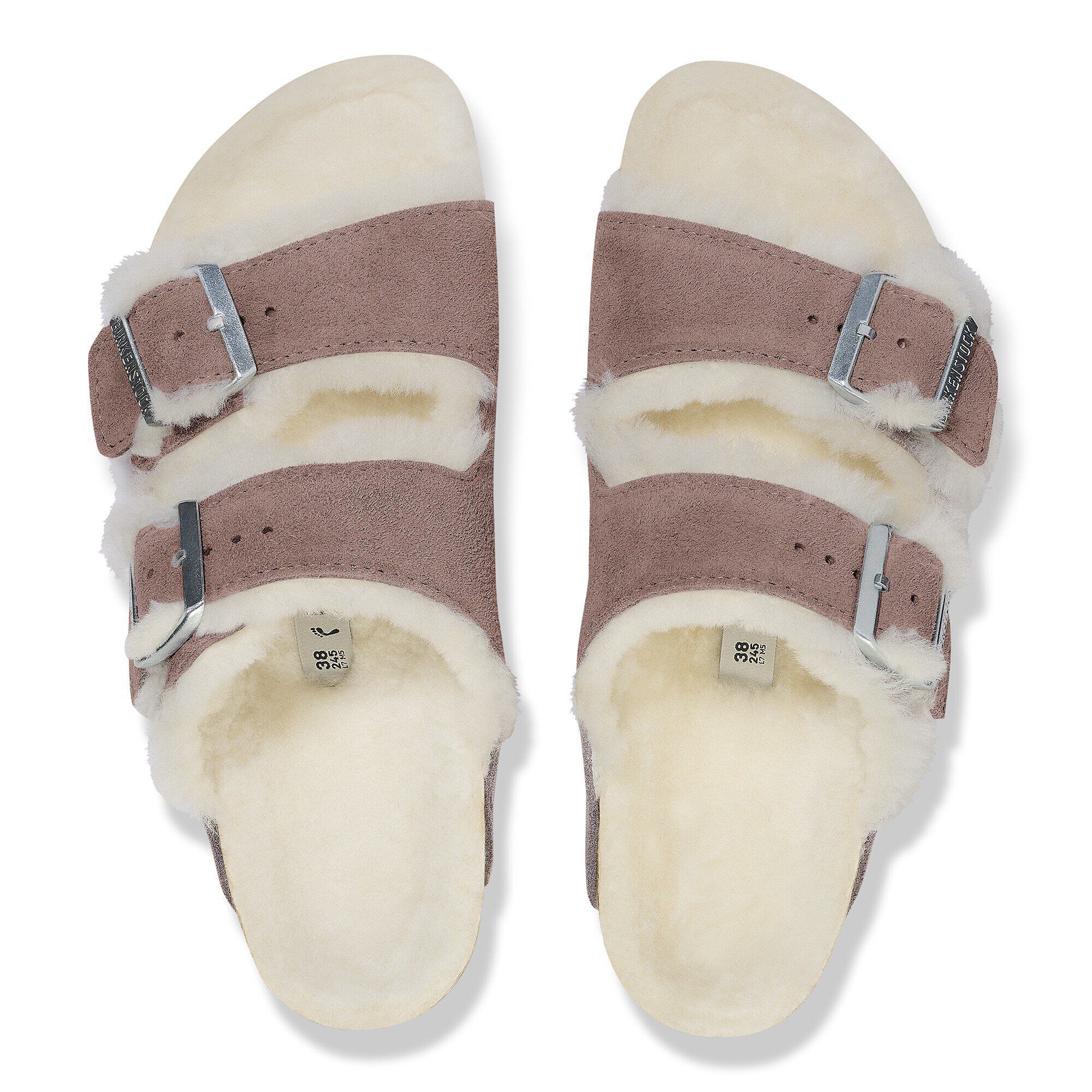Alternative view of Arizona Shearling Suede Leather-Shearling Faded Purple