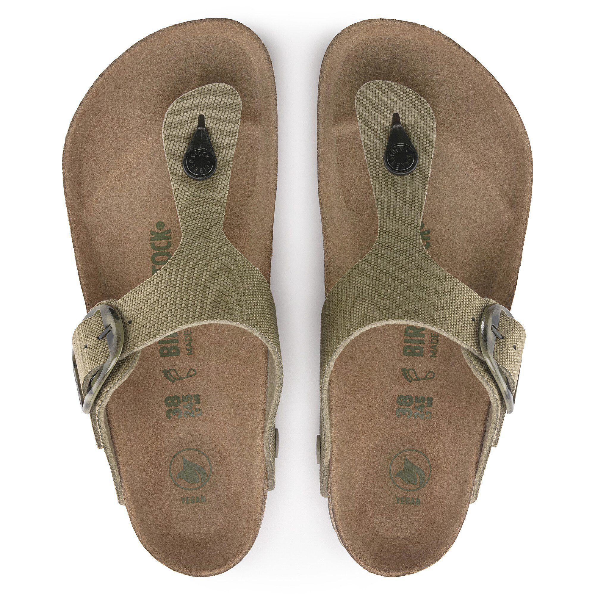 Alternative view of Gizeh Vegan Big Buckle Textile Faded Khaki