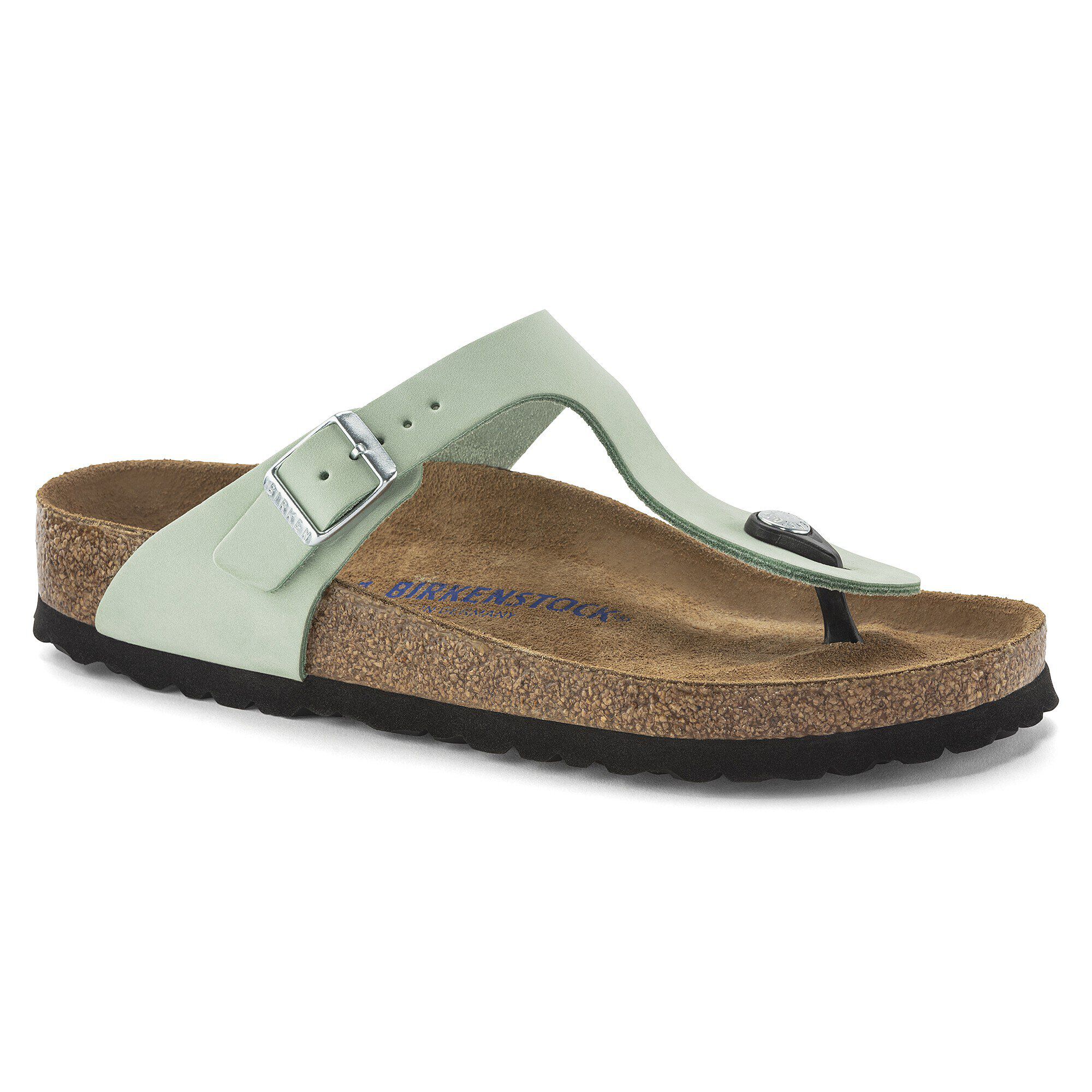 Gizeh Soft Footbed Nubuck Leather Matcha