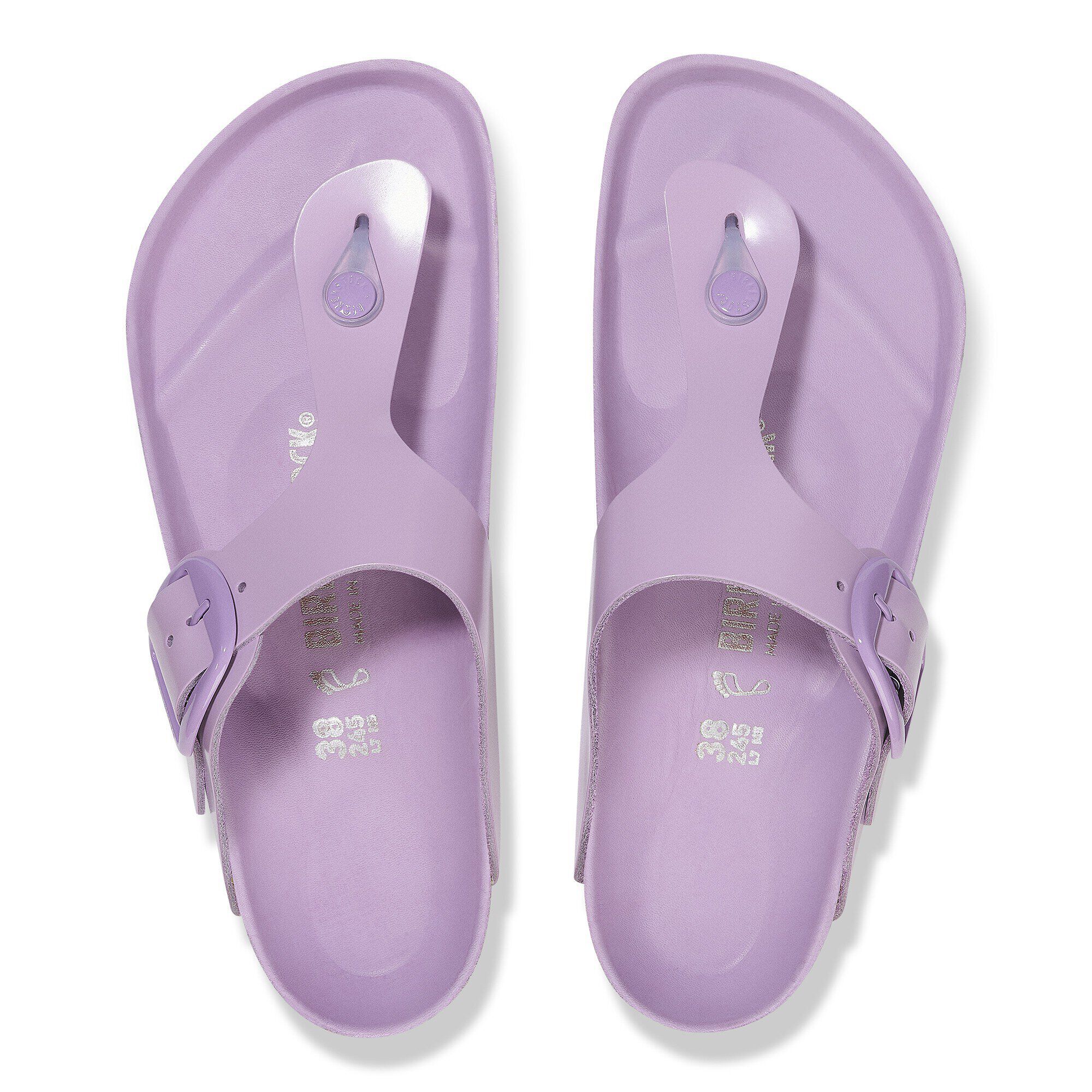 Alternative view of Gizeh Big Buckle Natural Leather Patent High-Shine Crocus