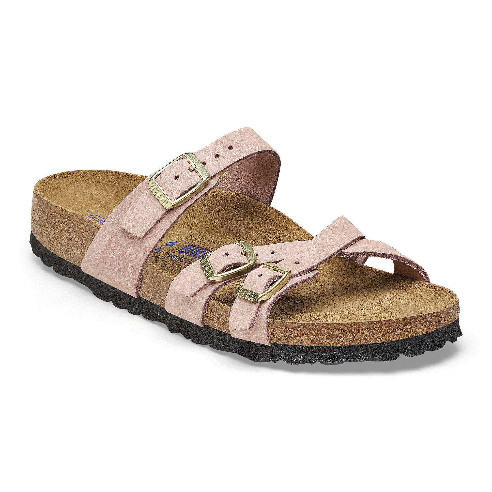 Franca Soft Footbed Nubuck Leather Soft Pink