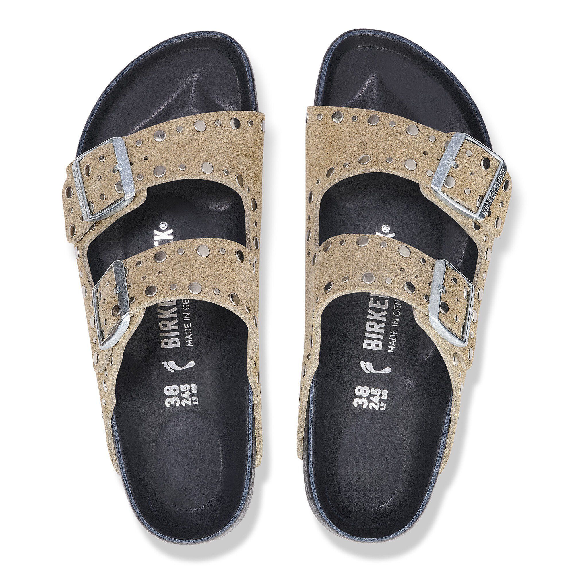 Alternative view of Arizona Rivet Suede Leather