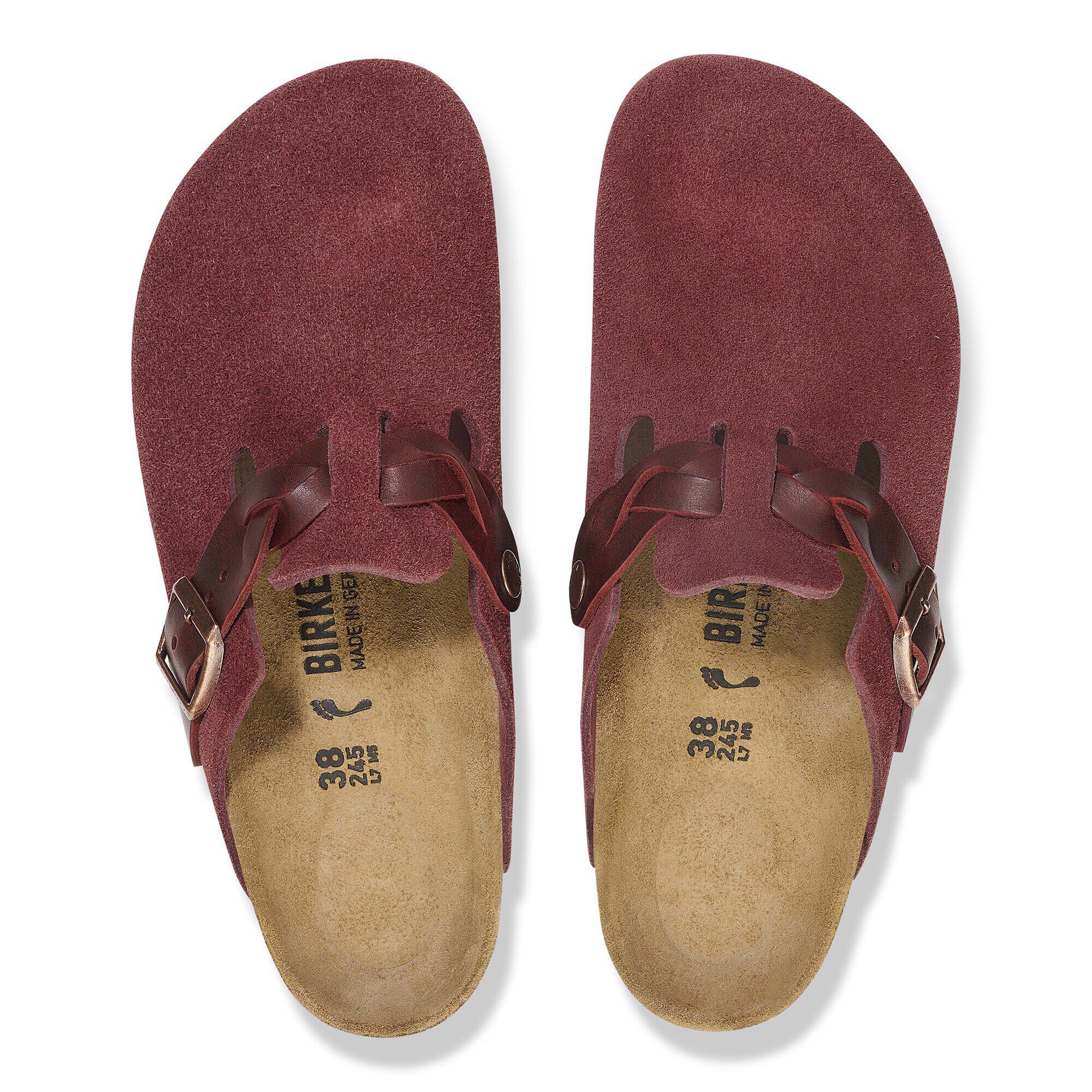Alternative view of Boston Braided Suede Leather Zinfandel