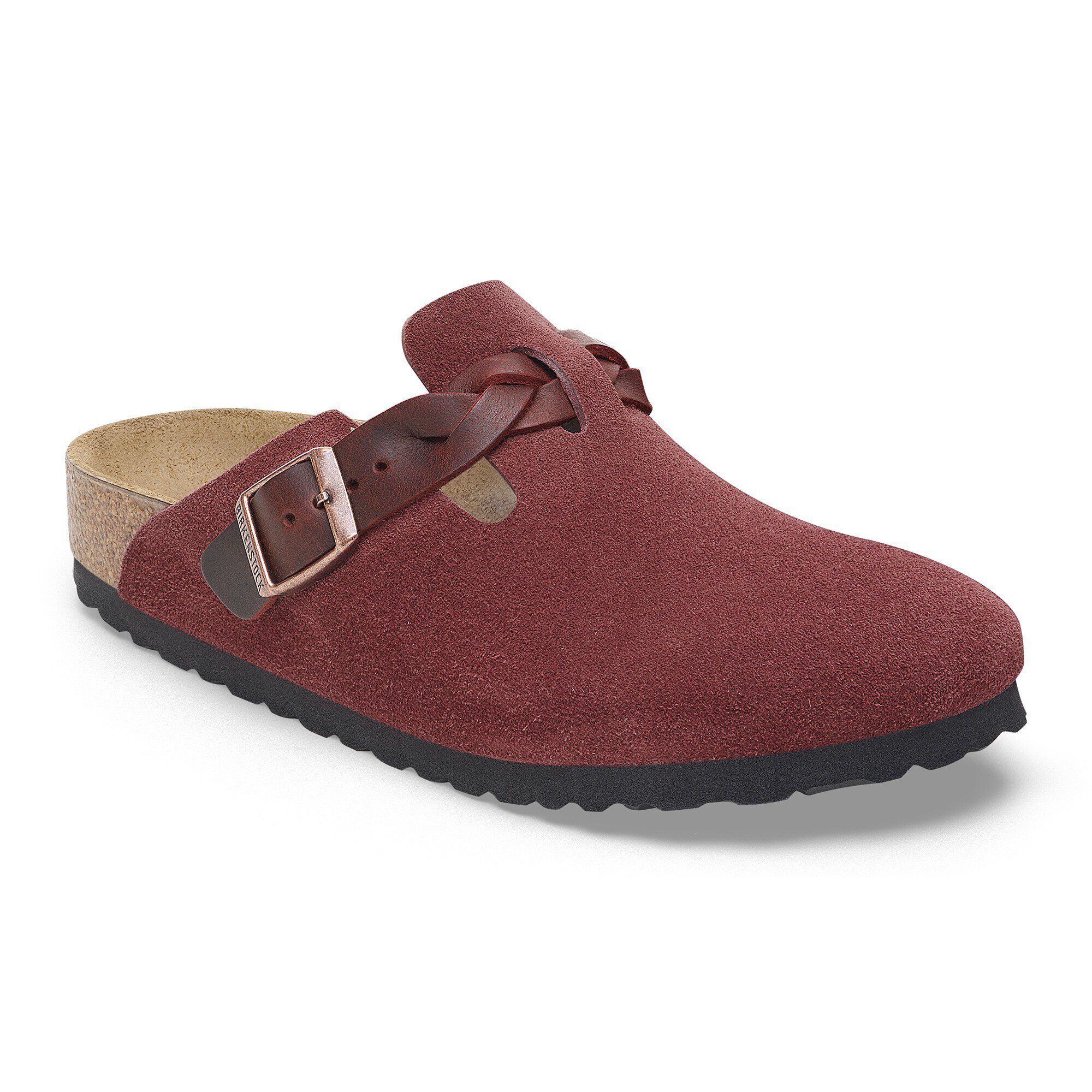 Boston Braided Suede Leather Zinfandel