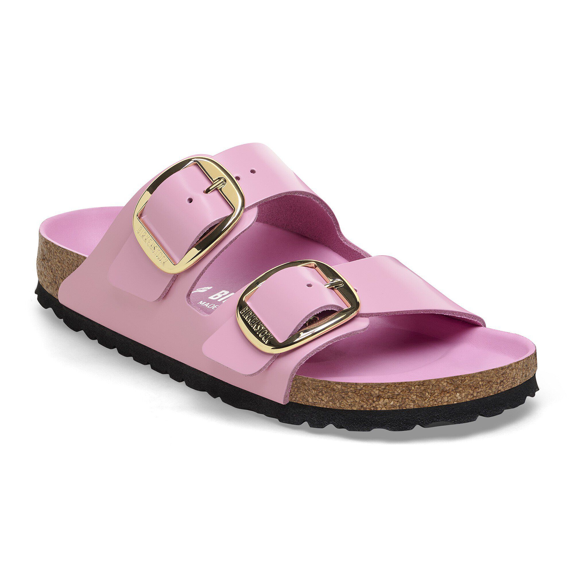 Arizona Big Buckle Natural Leather Patent High Shine Fondant Pink