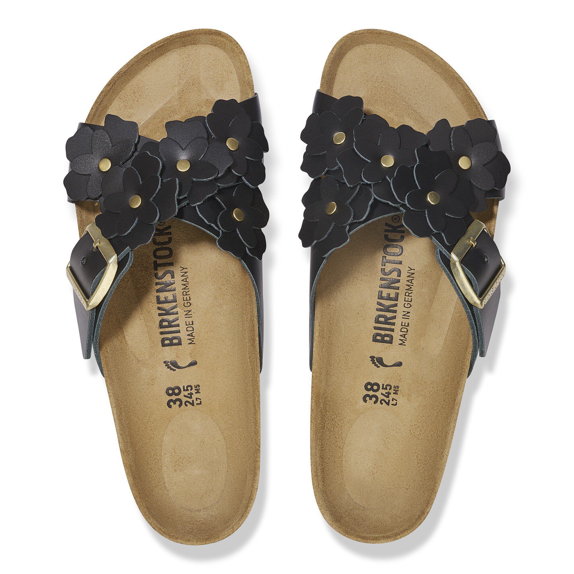Alternative view of Siena Flower Embellishment Natural Leather