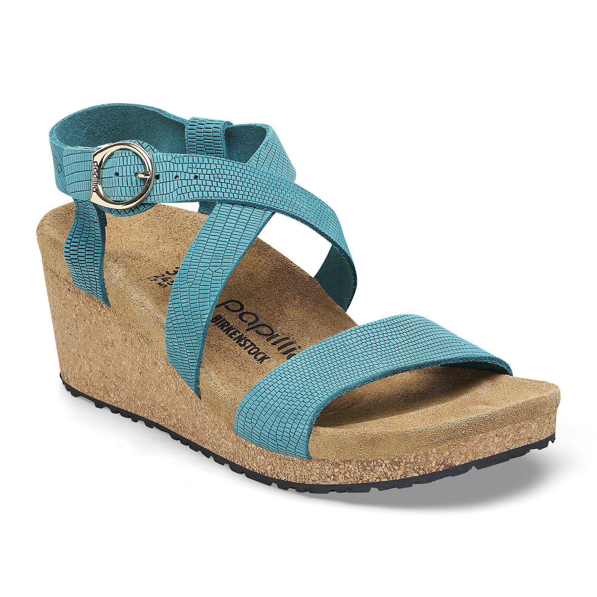 Sibyl Ring-Buckle Nubuck Leather Embossed