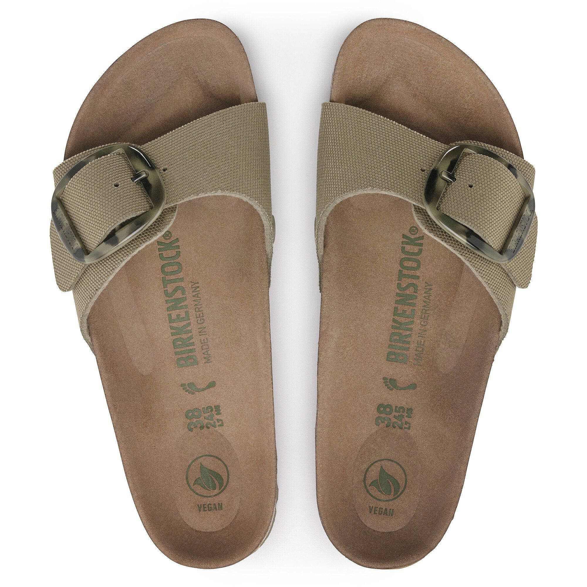 Alternative view of Madrid Vegan Big Buckle Textile Faded Khaki