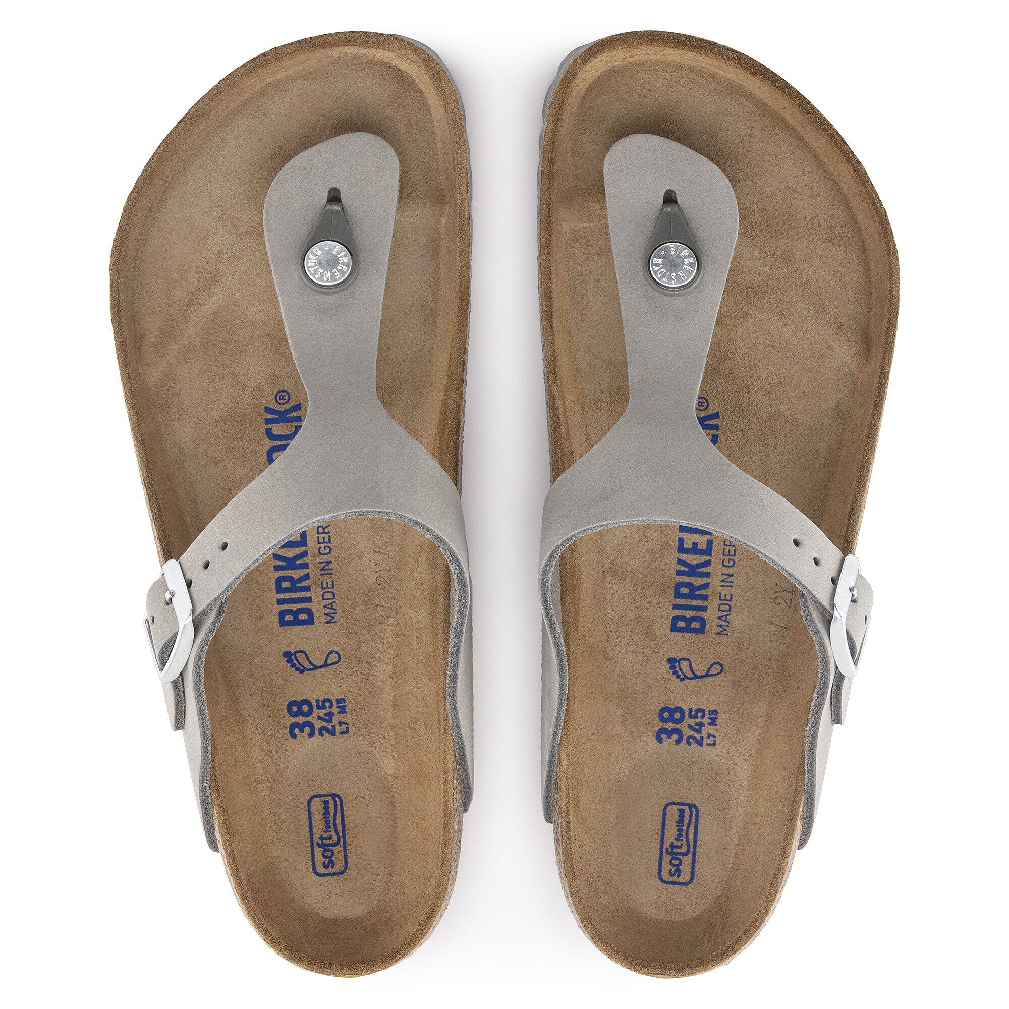 Alternative view of Gizeh Soft Footbed Nubuck Leather Dove Gray