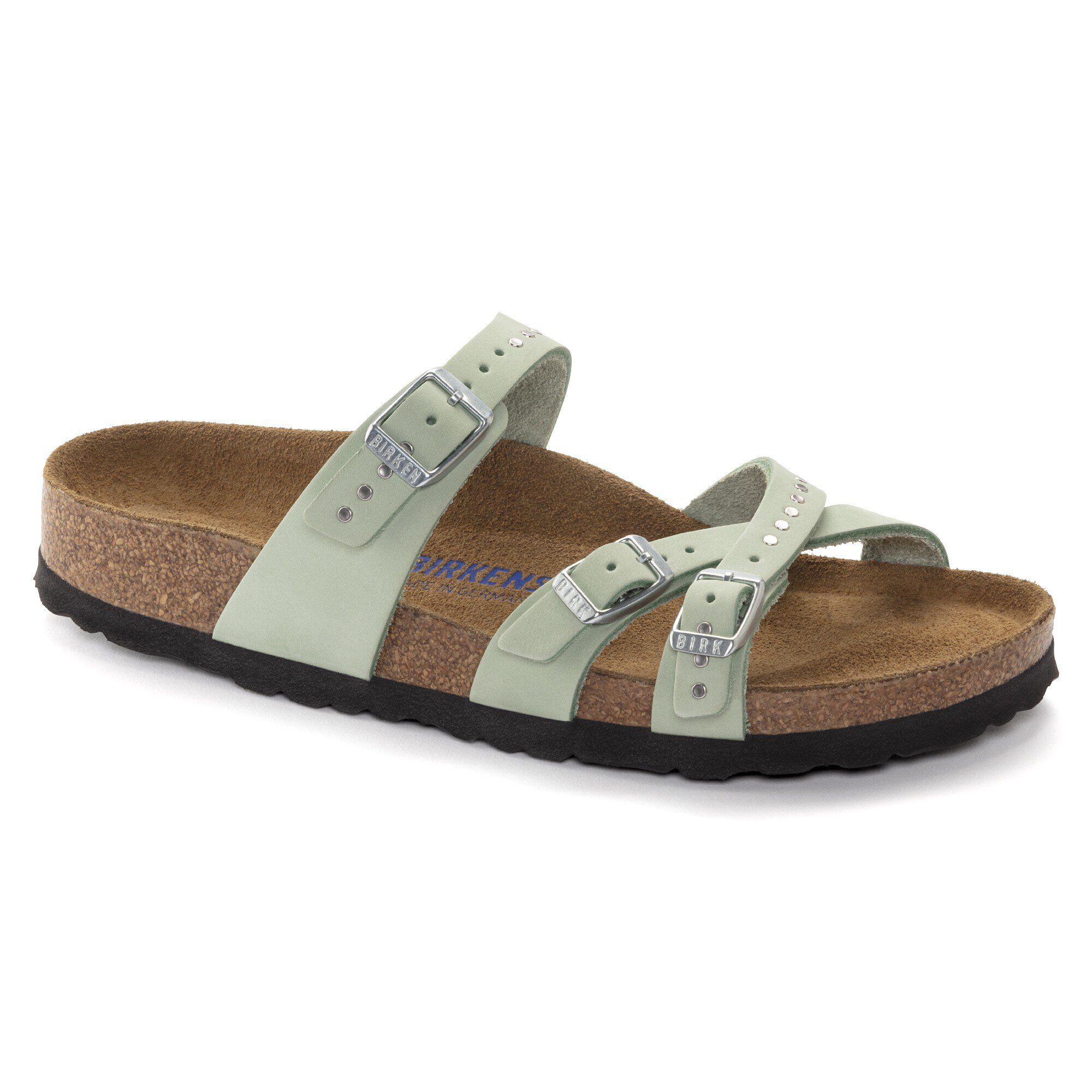 Franca Soft Footbed Nubuck Leather Matcha