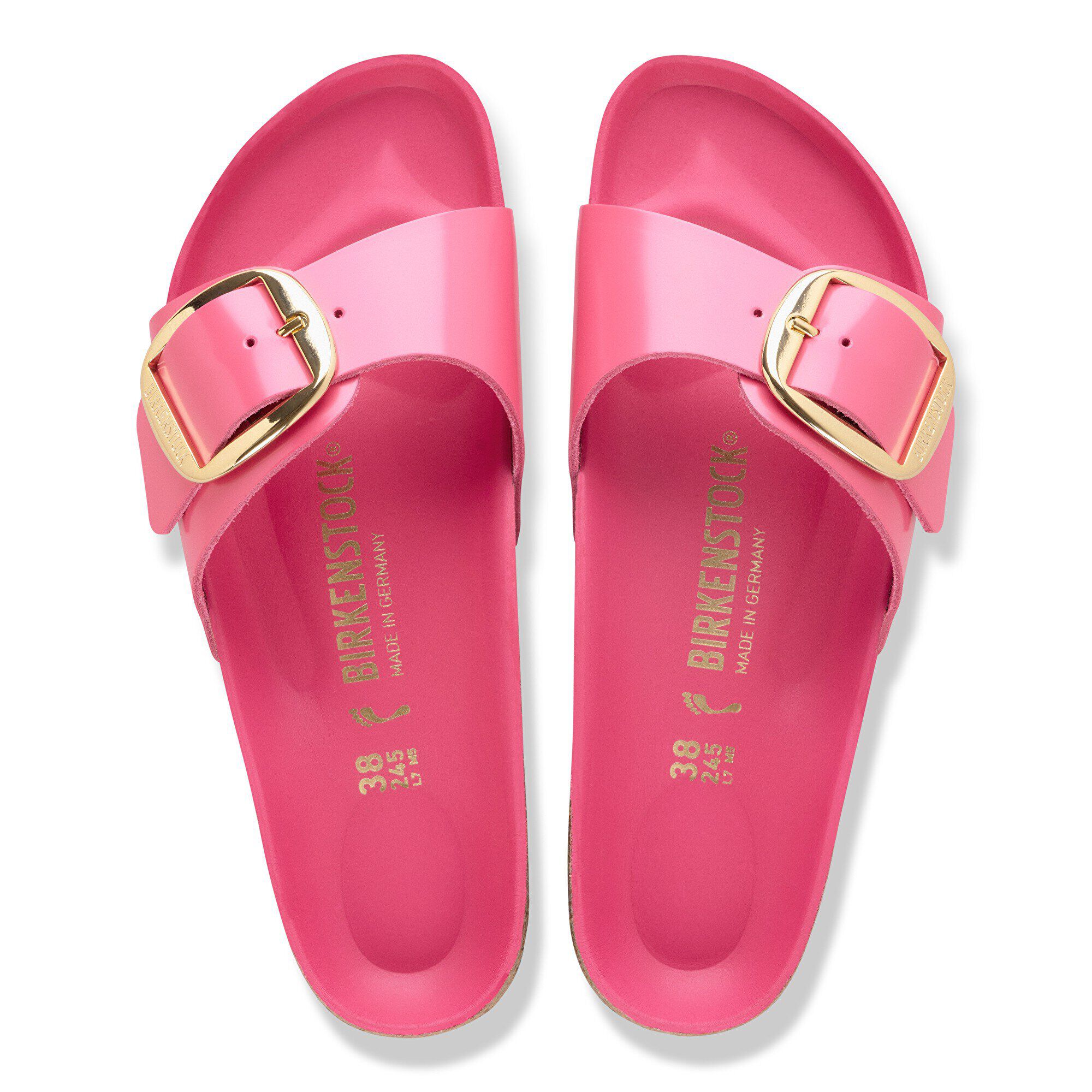 Alternative view of Madrid Big Buckle Natural Leather Patent