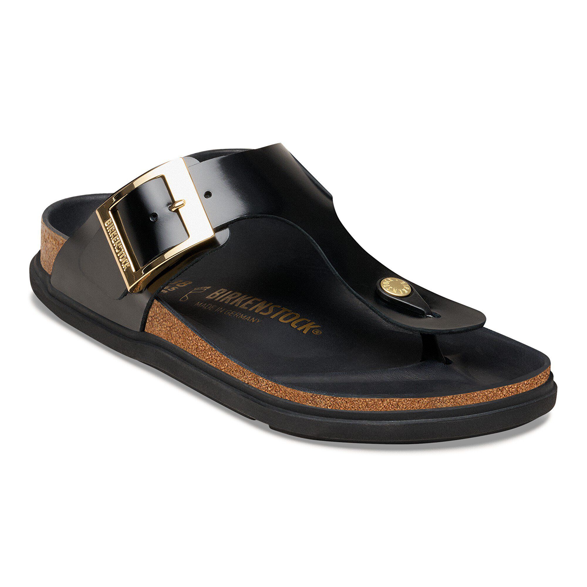 Gizeh Droplet Buckle Natural Leather Patent