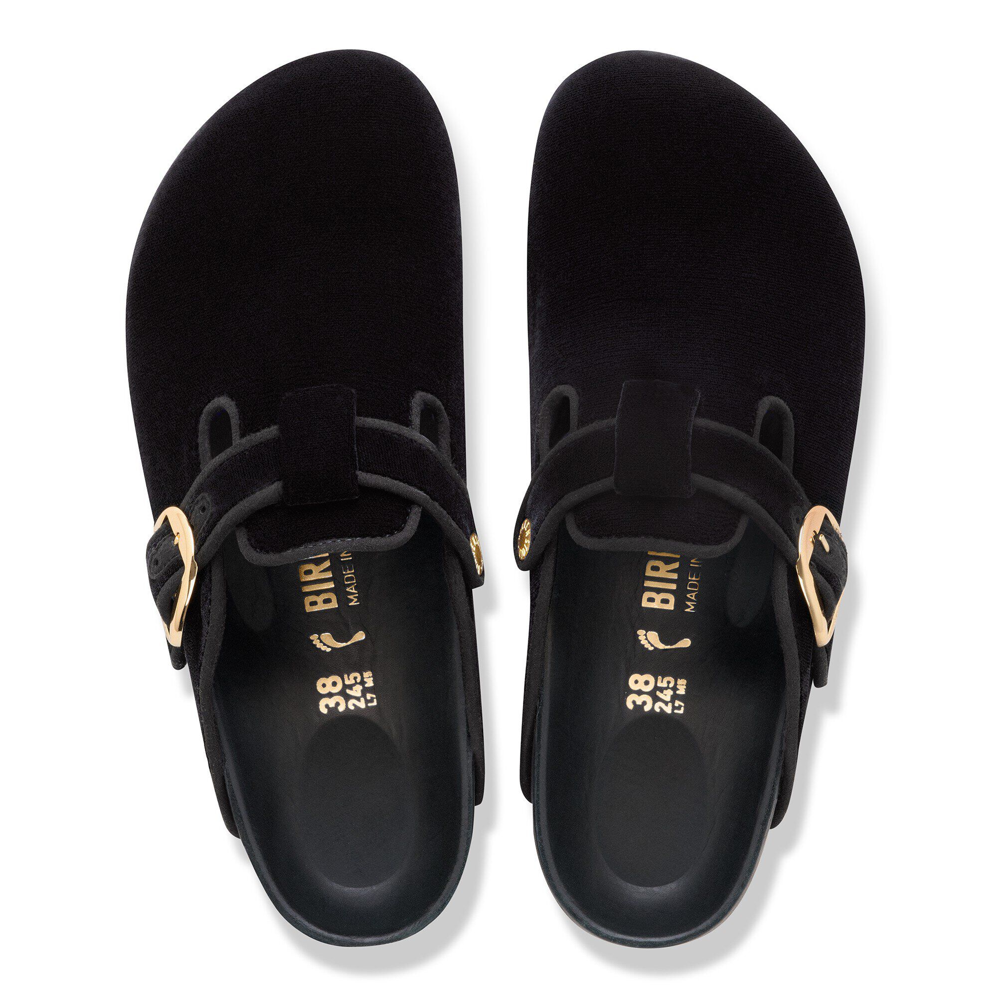 Alternative view of Boston Big Buckle Piping Rivet Logo Textile Velvet Black