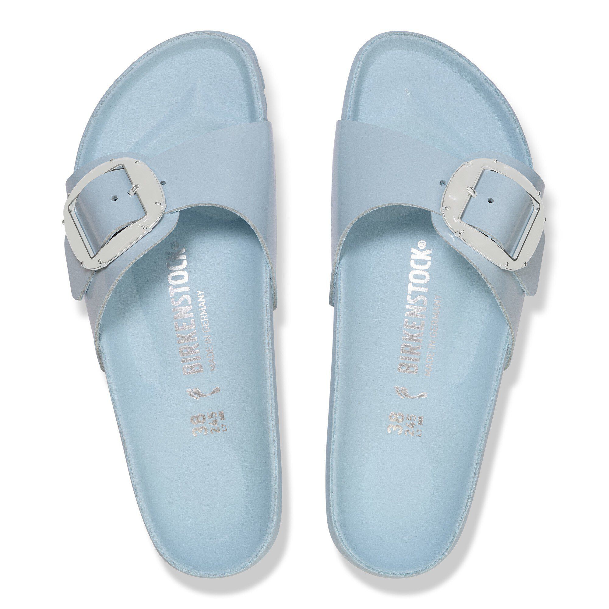 Alternative view of Madrid Big Buckle Pearl Natural Leather Patent