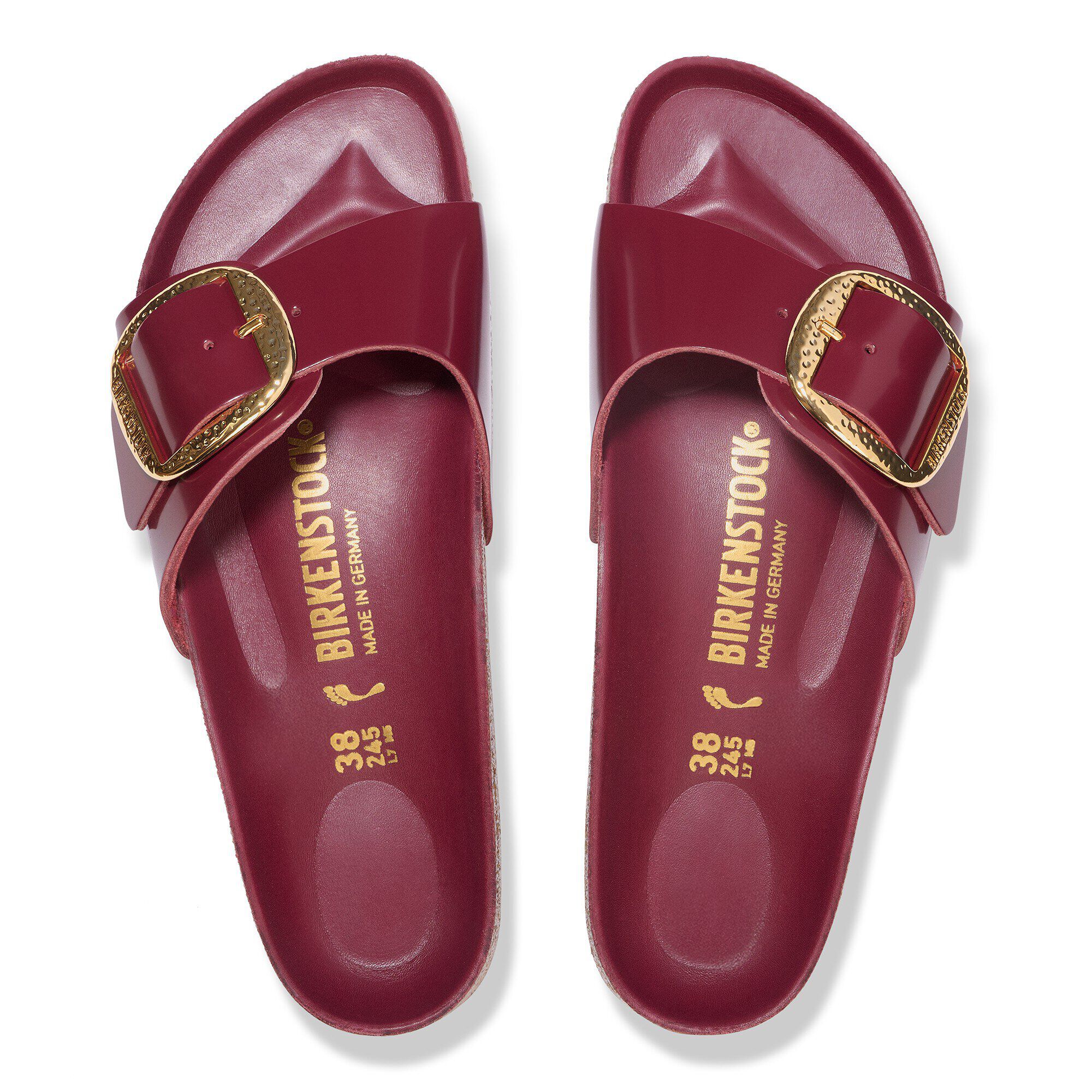 Alternative view of Madrid Big Buckle Natural Leather Patent