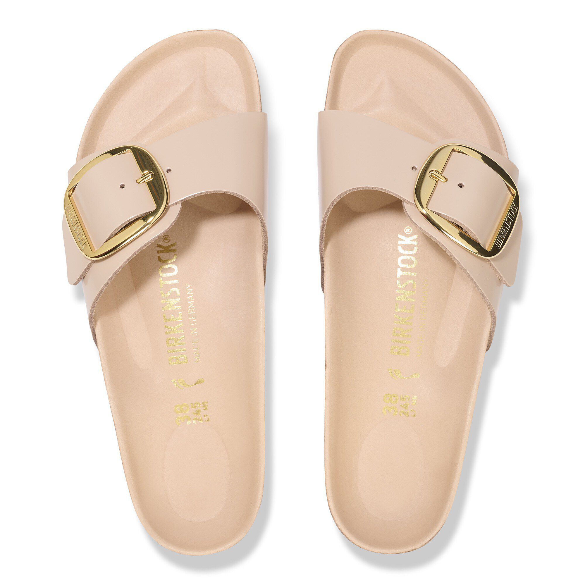 Alternative view of Madrid Big Buckle Natural Leather Patent